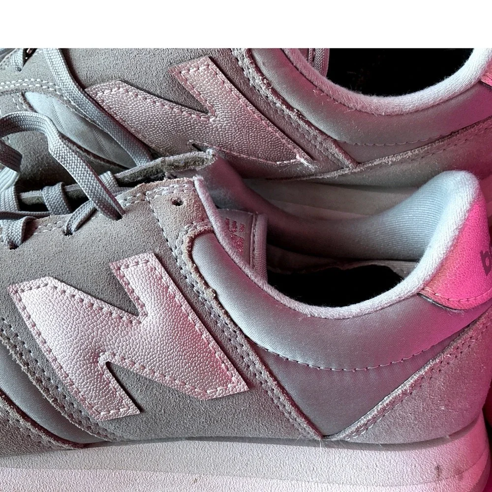 New Balance 420 Sneaker Womens 8.5 Grey Rose Gold Good Retro WL420DL2 Metallic